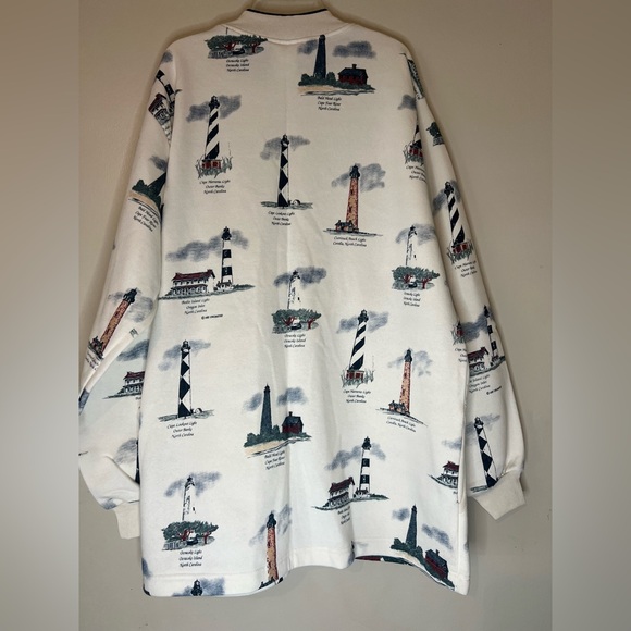 Art Unlimited Lighthouse Button Down Shacket Jacket Chore Men’s X-Large USA Made - Picture 5 of 10